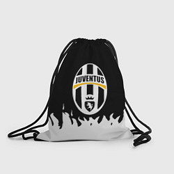 Рюкзак-мешок Ювентус белый огонь текстура, цвет: 3D-принт