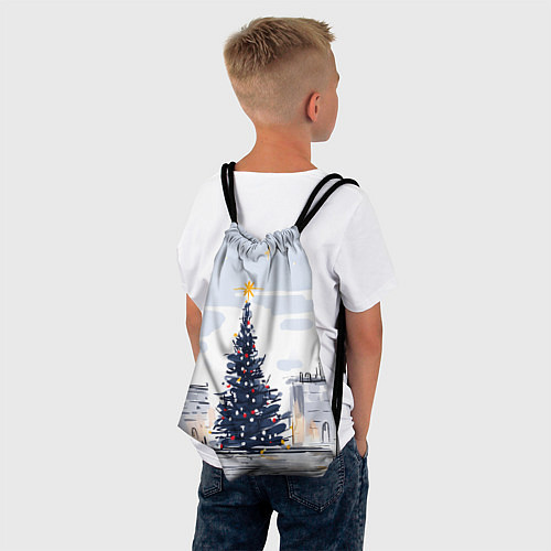 Мешок для обуви Новый год минимализм / 3D-принт – фото 4