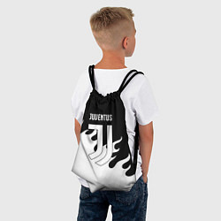 Рюкзак-мешок Ювентус огонь текстура, цвет: 3D-принт — фото 2