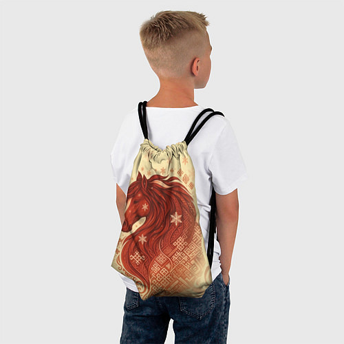 Мешок для обуви Славянский конь / 3D-принт – фото 4