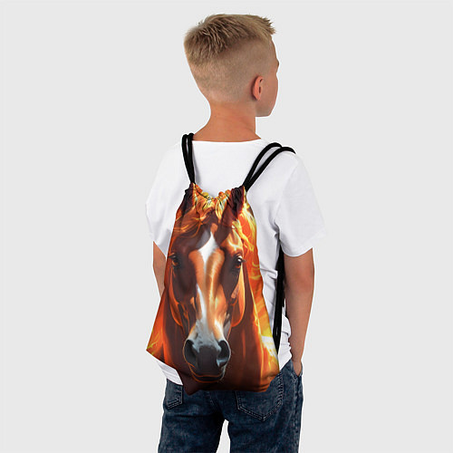 Мешок для обуви Статная огненная лошадь / 3D-принт – фото 4