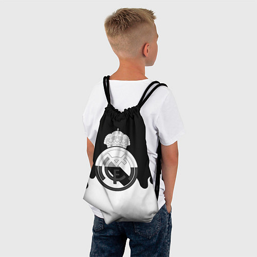 Мешок для обуви Реал Мадрид огонь белый / 3D-принт – фото 4