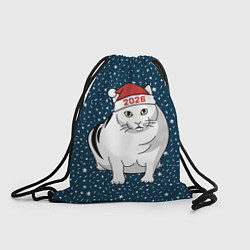 Рюкзак-мешок Кот мем - 2026, цвет: 3D-принт