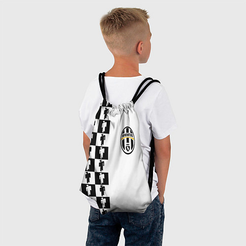 Мешок для обуви Ювентус паттерн люди / 3D-принт – фото 4