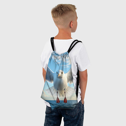 Мешок для обуви Чайка над волной / 3D-принт – фото 4