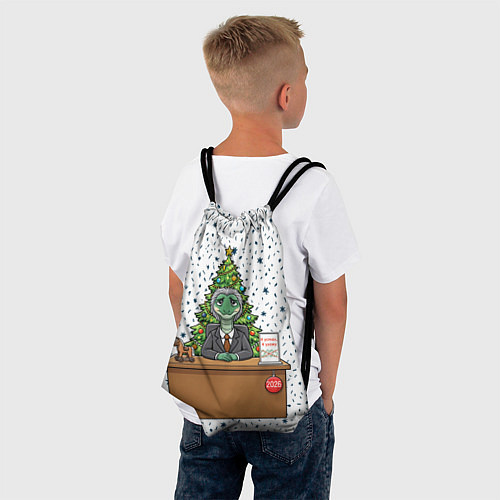 Мешок для обуви Я устал я ухожу - новогодний мем 2026 / 3D-принт – фото 4