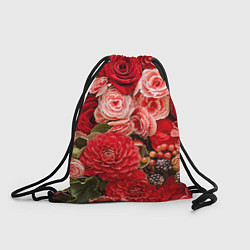 Рюкзак-мешок Ассорти из цветов, цвет: 3D-принт