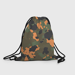 Рюкзак-мешок Камуфляж: хаки/оранжевый, цвет: 3D-принт