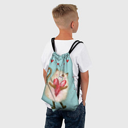 Рюкзак-мешок Котик, цвет: 3D-принт — фото 2