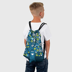 Рюкзак-мешок Socialmedia, цвет: 3D-принт — фото 2