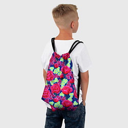 Рюкзак-мешок Яркие розы, цвет: 3D-принт — фото 2