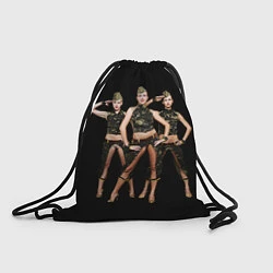 Рюкзак-мешок Армейские девушки, цвет: 3D-принт