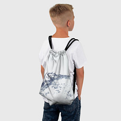 Рюкзак-мешок Белая вода, цвет: 3D-принт — фото 2