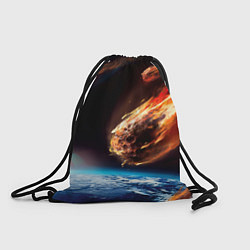 Рюкзак-мешок Метеориты, цвет: 3D-принт