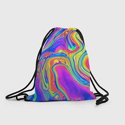 Рюкзак-мешок Цветные разводы, цвет: 3D-принт