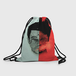 Рюкзак-мешок Norton: White & Red, цвет: 3D-принт
