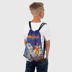 Рюкзак-мешок Futurama Devil, цвет: 3D-принт — фото 2