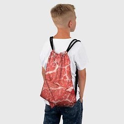 Рюкзак-мешок Кусок мяса, цвет: 3D-принт — фото 2
