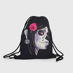 Рюкзак-мешок День мертвецов - девушка, цвет: 3D-принт