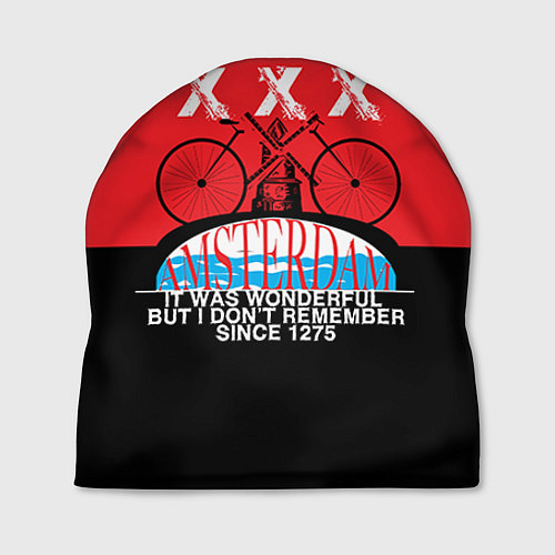 Шапка Amsterdam t-shirt / 3D-принт – фото 1