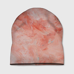 Шапка Розовый мрамор - Венец, цвет: 3D-принт