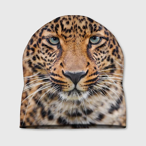 Шапка Грустный леопард / 3D-принт – фото 1