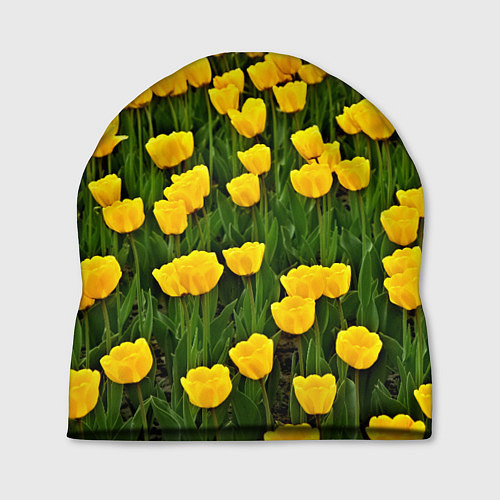 Шапка Жёлтые тюльпаны / 3D-принт – фото 1