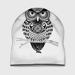 Шапка Расписная сова, цвет: 3D-принт