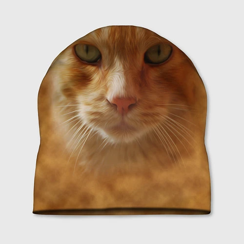 Шапка Рыжий котик / 3D-принт – фото 1