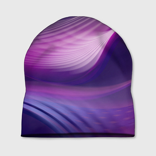 Шапка Фиолетовые Волны / 3D-принт – фото 1