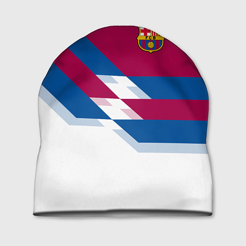 Шапка Barcelona FC: White style / 3D-принт – фото 1