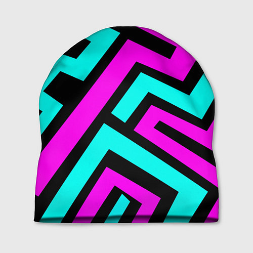 Шапка Maze: Violet & Turquoise / 3D-принт – фото 1