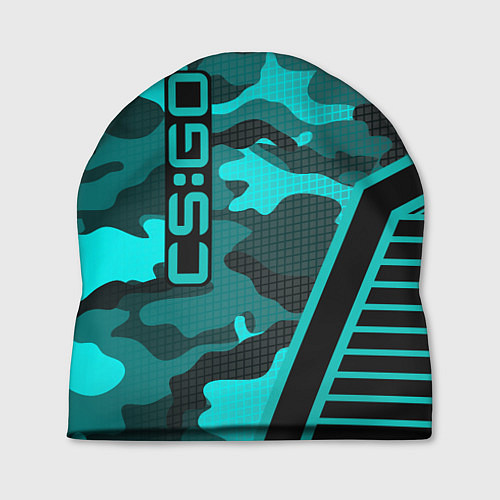 Шапка CS:GO Blue Camo / 3D-принт – фото 1