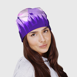 Шапка Firewatch: Violet Wood, цвет: 3D-принт — фото 2