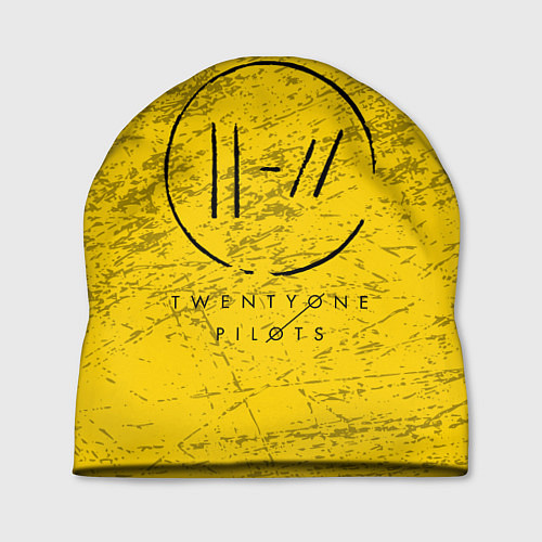 Шапка 21 Pilots: Yellow Grunge / 3D-принт – фото 1