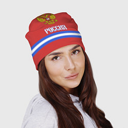 Шапка Хоккей: Россия, цвет: 3D-принт — фото 2