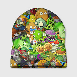Шапка PLANTS VS ZOMBIES, цвет: 3D-принт