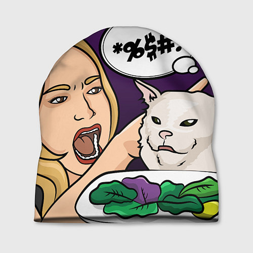 Шапка Woman yelling at a cat / 3D-принт – фото 1