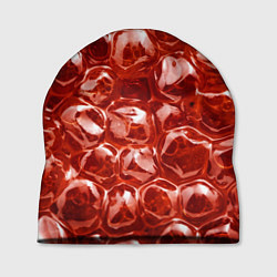 Шапка Красный Лед, цвет: 3D-принт