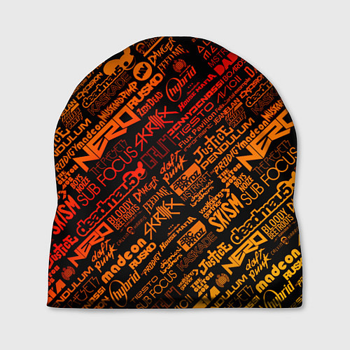 Шапка Музыкальные бренды / 3D-принт – фото 1