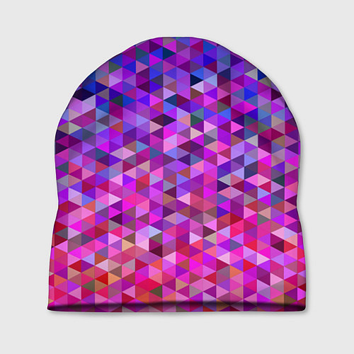 Шапка Треугольники мозаика пиксели / 3D-принт – фото 1