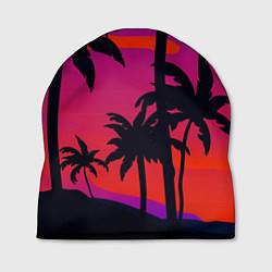 Шапка Тропический пляж, цвет: 3D-принт