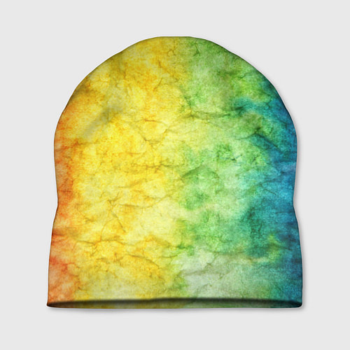 Шапка Разноцветный акварель градиент / 3D-принт – фото 1