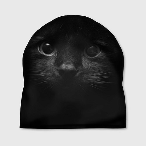 Шапка Чёрный кот / 3D-принт – фото 1