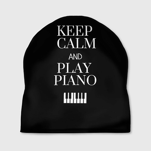Шапка Keep calm and play piano / 3D-принт – фото 1