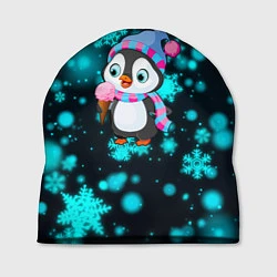 Шапка Новогодний пингвин, цвет: 3D-принт