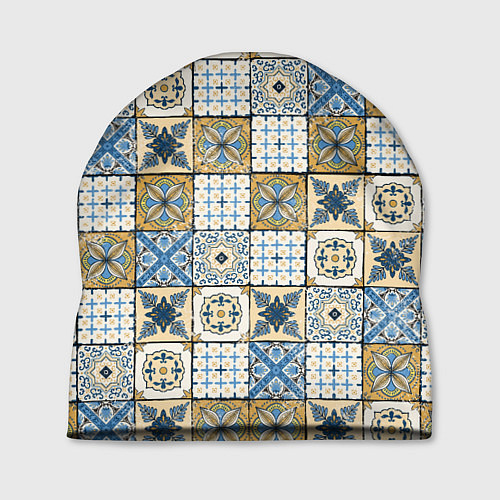 Шапка Плитка, орнамент, узор / 3D-принт – фото 1