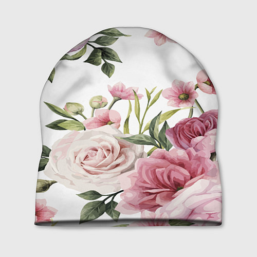 Шапка Розовые розы / 3D-принт – фото 1