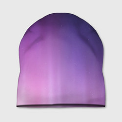 Шапка Северное сияние фиолетовый, цвет: 3D-принт