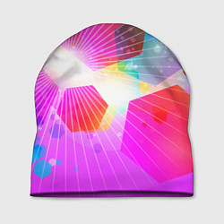 Шапка Шечтиугольники яркие, цвет: 3D-принт